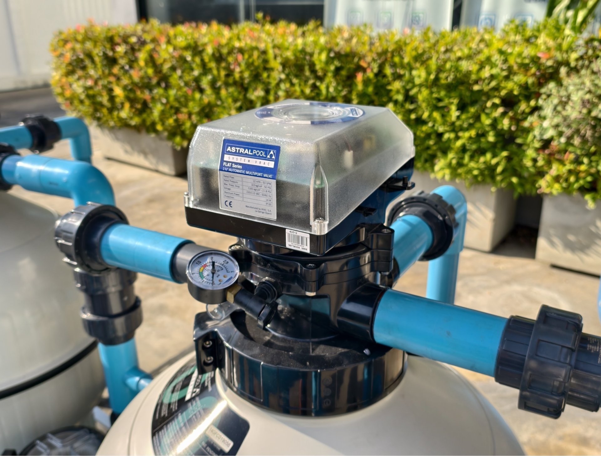 AstralPool Automatic Multiport Valve actuator detail