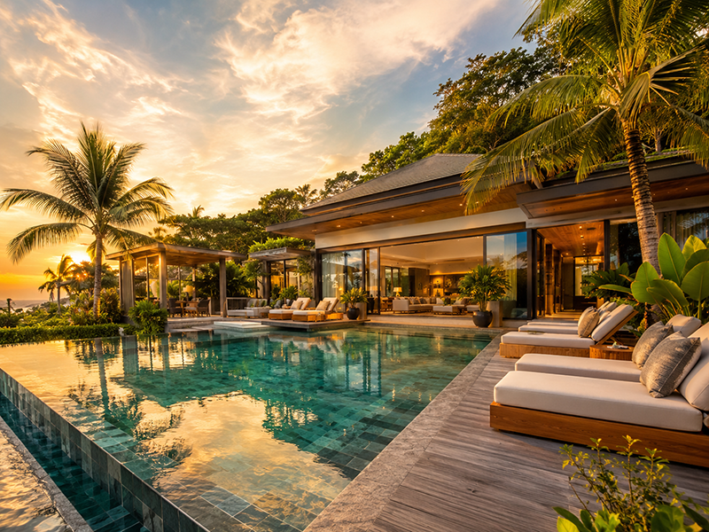 สระว่ายน้ำสวยงาม