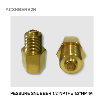 1/2"NPTF x 1/2"NPTM Pressure Snubber