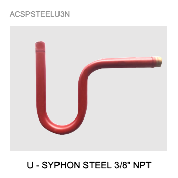 U-SYPHON STEEL 3/8" NPT