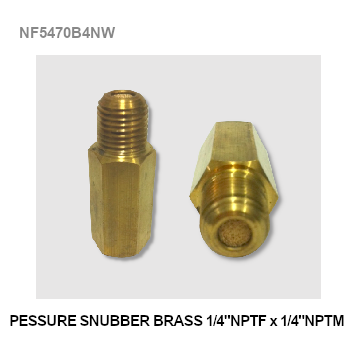 1/4"NPTF x 1/4"NPTM Pressure Snubber