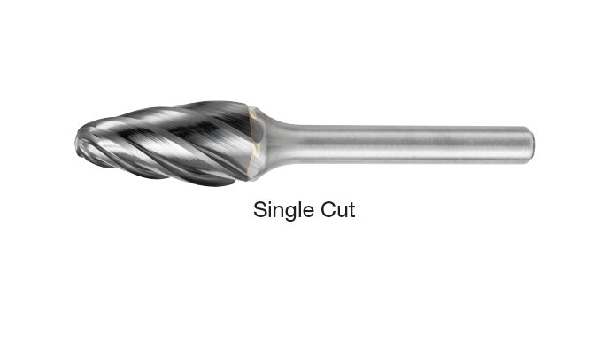 SF Round Nose Tree • Single-Cut Burs • Inch