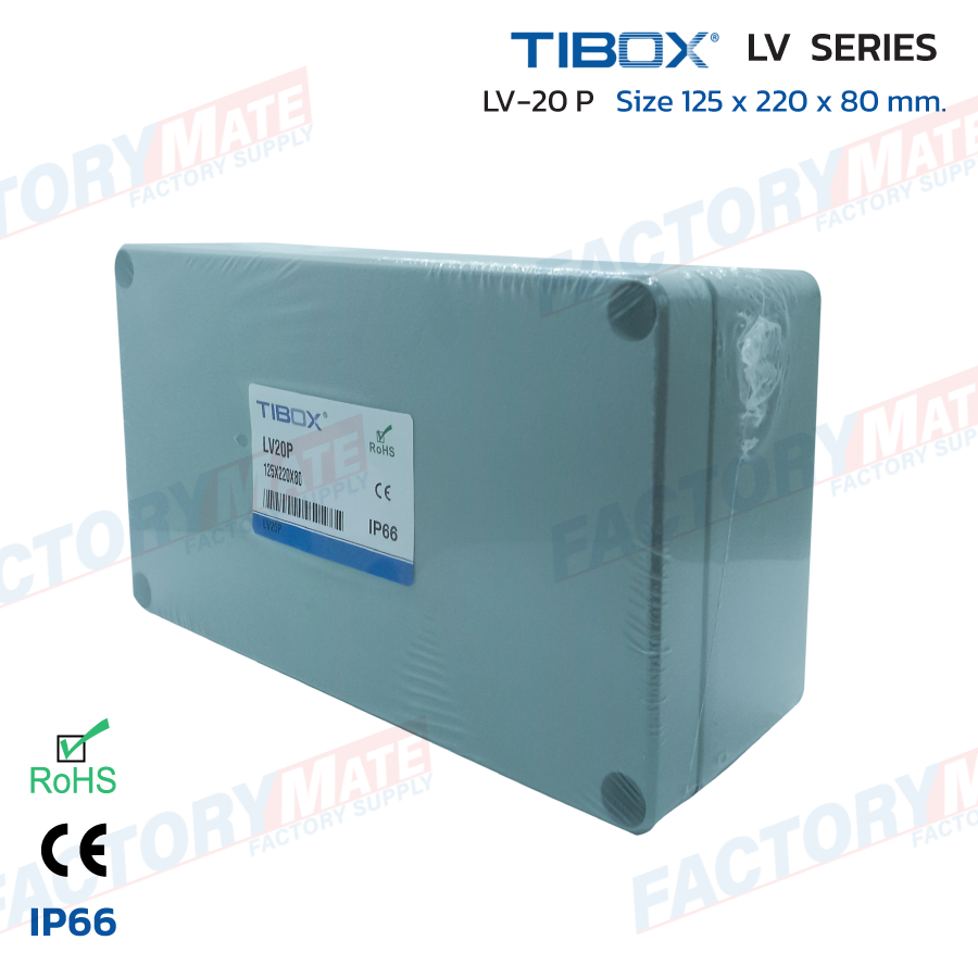 Tibox LV-20P กล่องเทอร์มินอลอลูมิเนียมกันน้ำIP66, Aluminium Terminal ...