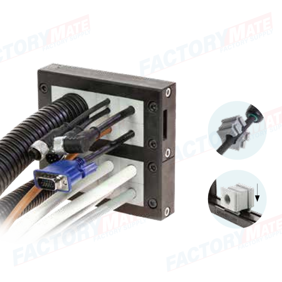 Modular Cable Frame DES 16MX Modular frame for cables with and without connectors