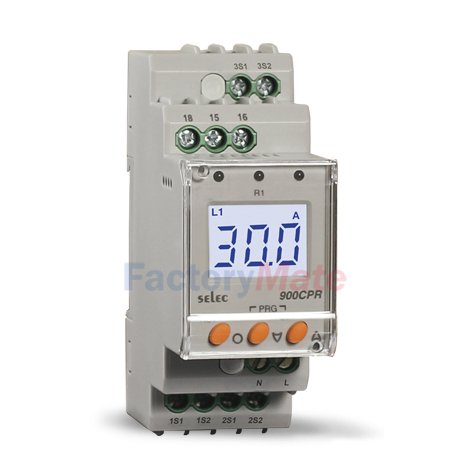 1Ø-Digital Current Protection Relay, Auxillary Supply [900CPR-1-BL-U]