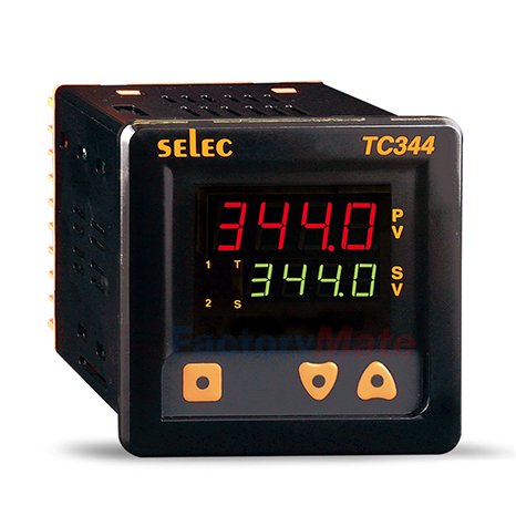 Temperature Controllers  Dual Display, Dual Set Point Temperature Controller, Size : 96 x 96mm TC344AX