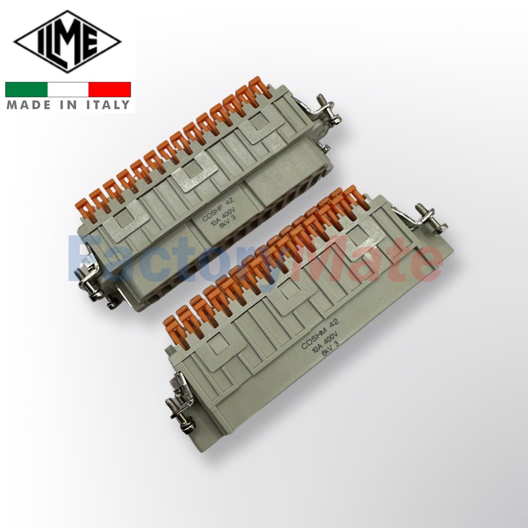 ILME Female insert, CDSH series, SQUICH® spring terminal connection ...