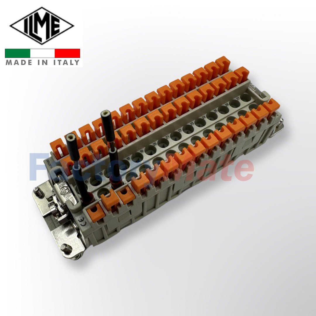ILME Female insert, CDSH series, SQUICH® spring terminal connection ...