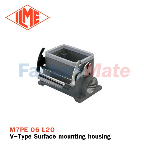ILME M7PE 06 L20 Surface mounting housing, E-Xtreme® V-TYPE series, with 1 lever, M20 cable entry, size "44.27"