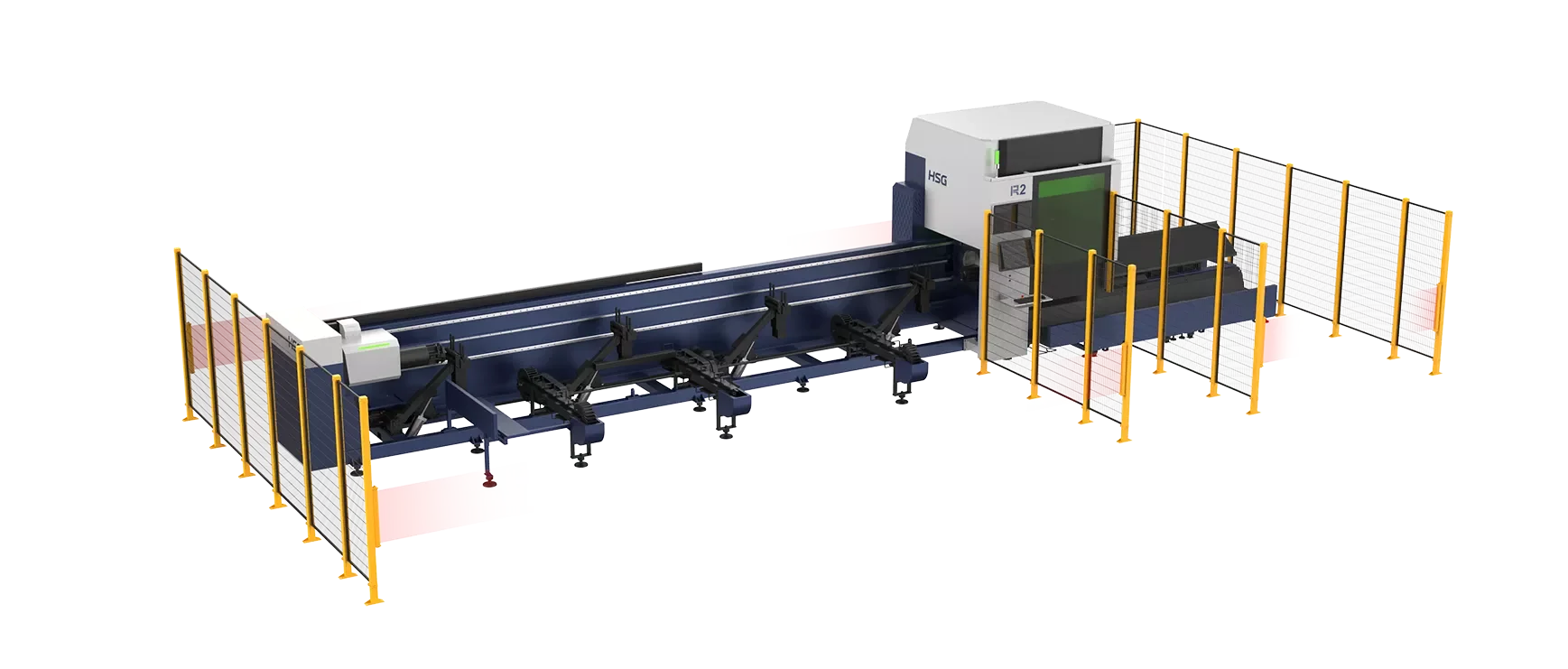 R2 Dual-chuck Tube Fiber Laser Cutting Machine
