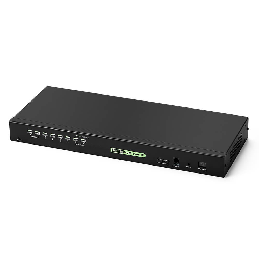*HT1208 : Kinan 1-Local / 2-Remote Access 8 Port Cat5 KVM over IP Switch