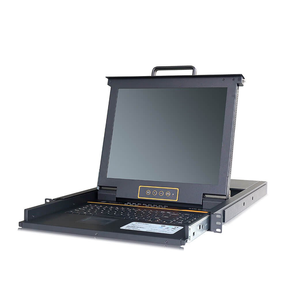 *HT1724 : Kinan 17＂24-Port CAT5 LCD KVM over IP Switch 1-Local / 1-Remote Access