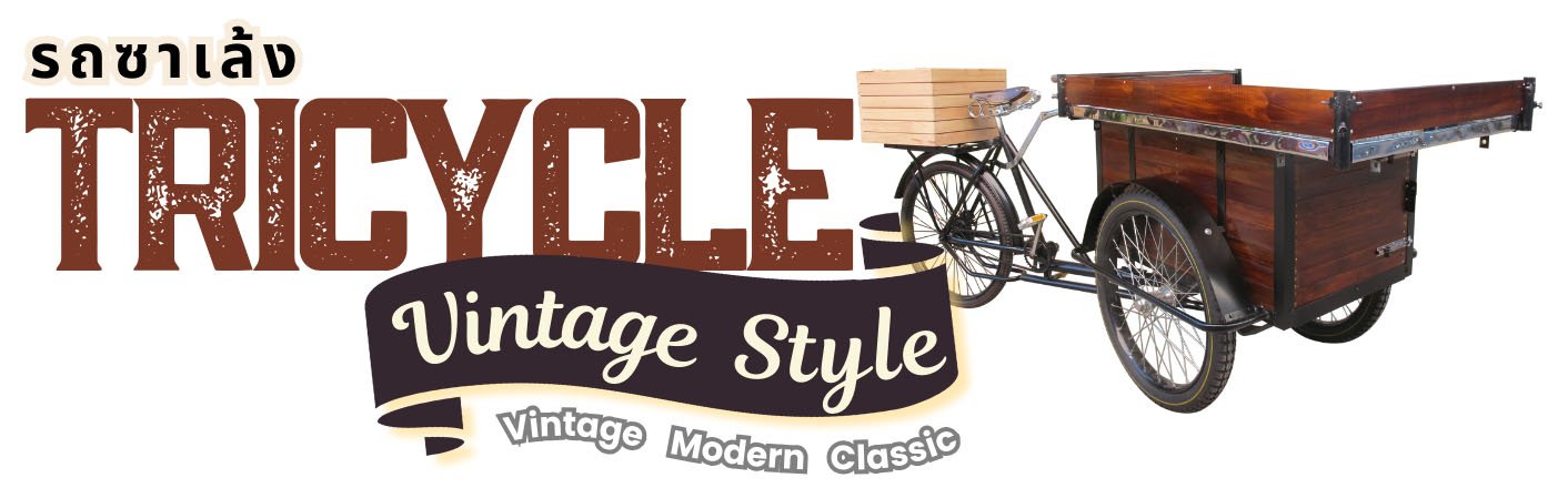 รถซาเล้ง จักรยานถีบ3 ล้อ Tricycle