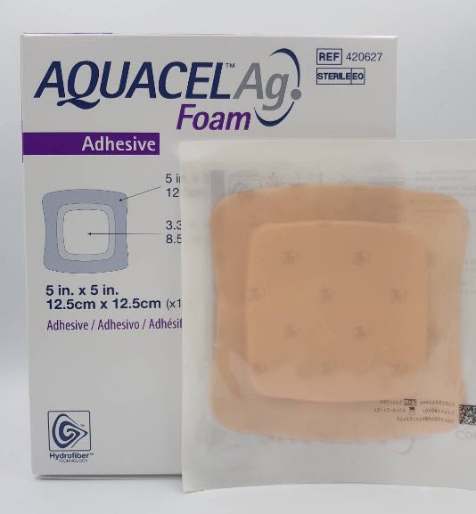 Aquacel Ag Foam Adhesive 12.5x12.5 cm [420627]
