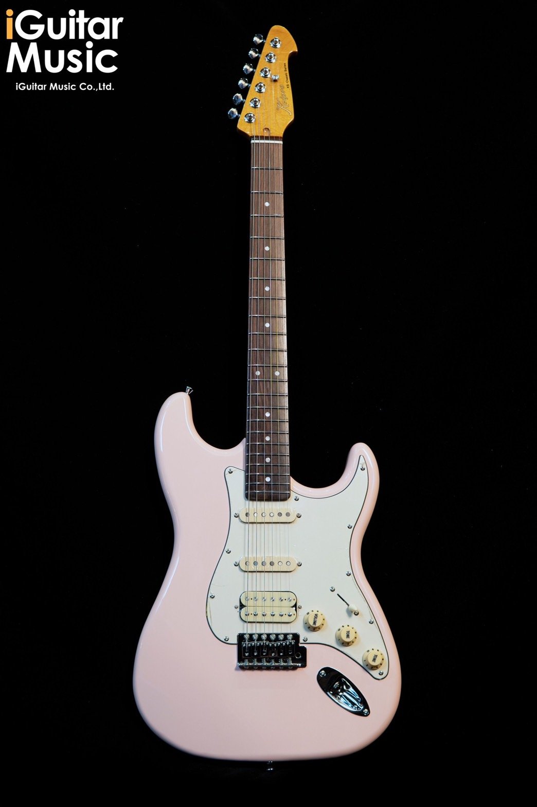 Keipro Classic Series KS-100R HSS - Shell Pink Rosewood Neck