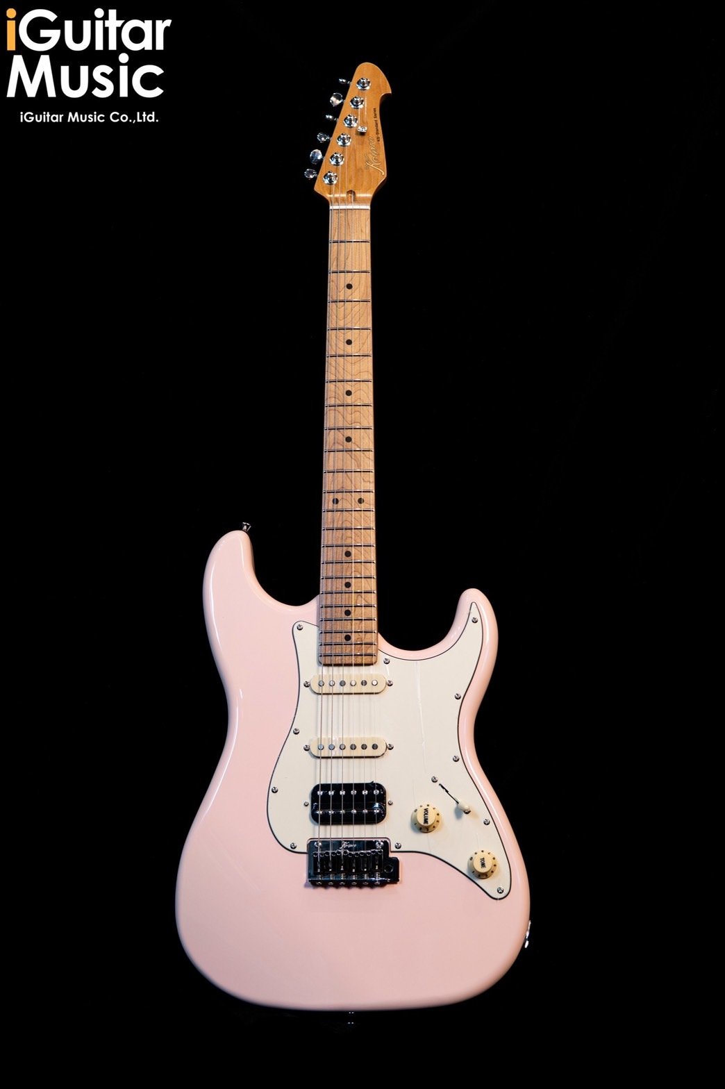 Keipro Standard Series KS-150M HSS - Shell Pink - Roasted Maple Neck