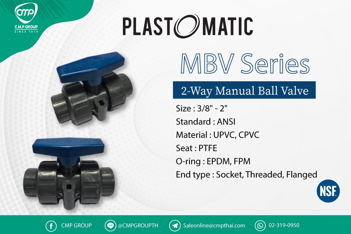 MBV Series 2-Way Manual Ball Valve
