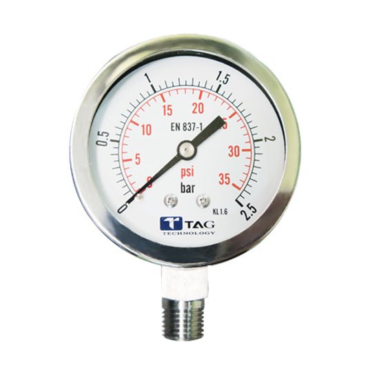 TAG GS60 SERIES All Stainless Steel Pressure Gauge
