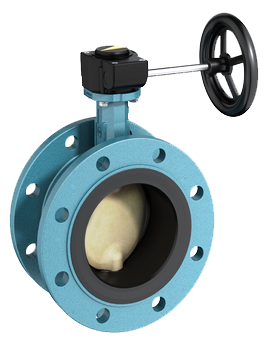 F012-A EBRO ARMATUREN DOUBLE FLANGED BUTTERFLY VALVE