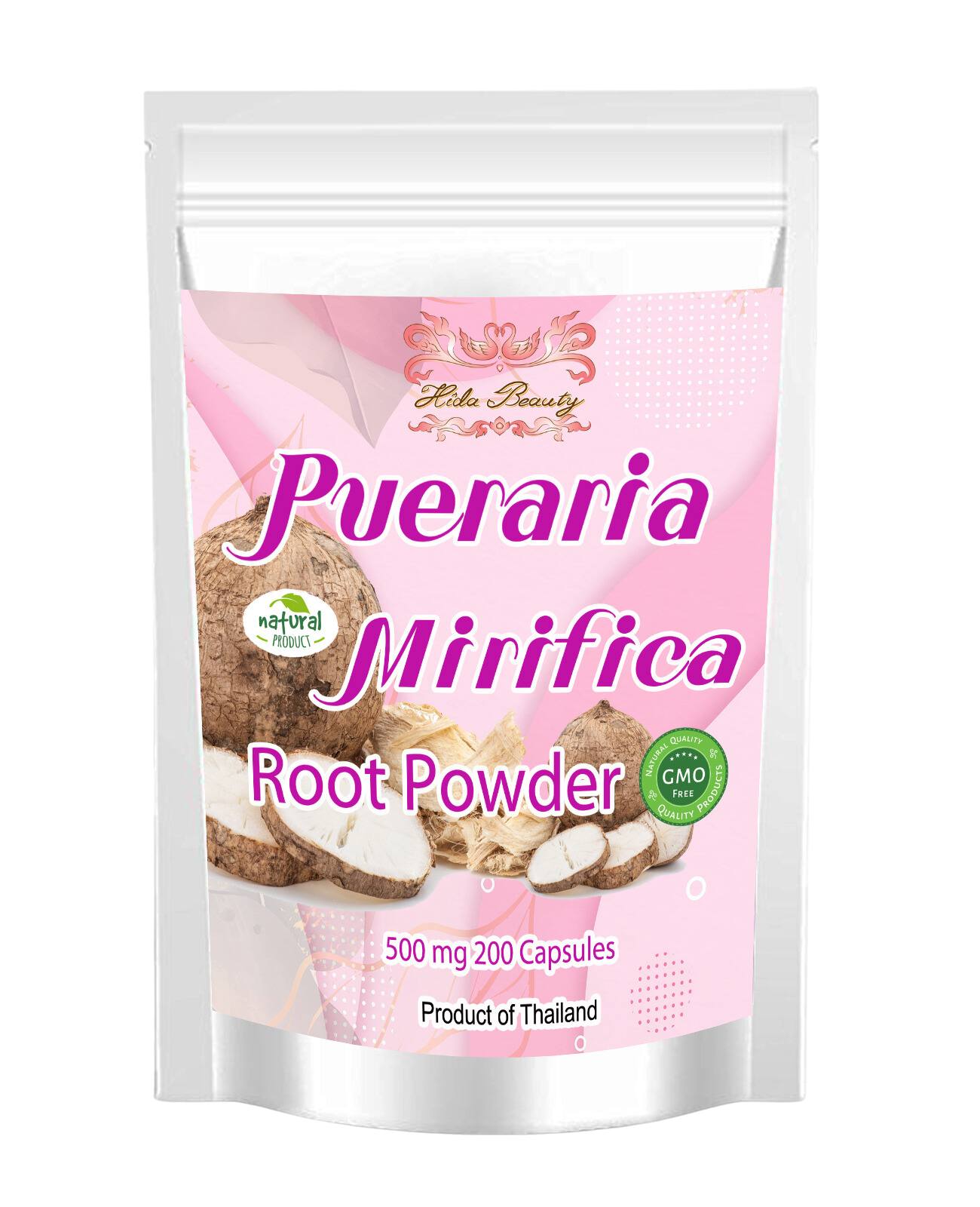 Pueraria mirifica Root Powder Capsules (200 Capsules)