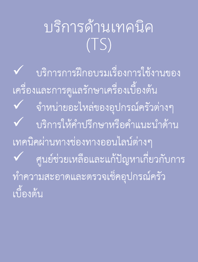 บริการด้านเทคนิค - TS