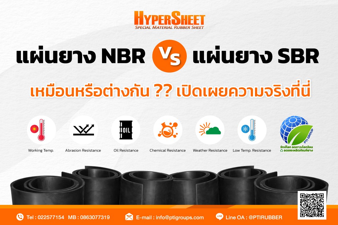 NBR rubber sheet V.S SBR rubber sheet is the same or different?? reveal