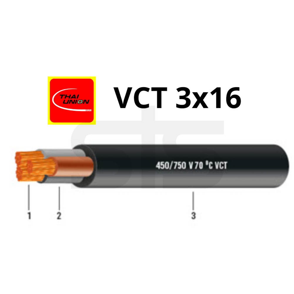 สายไฟ VCT 3x16 Thai Union