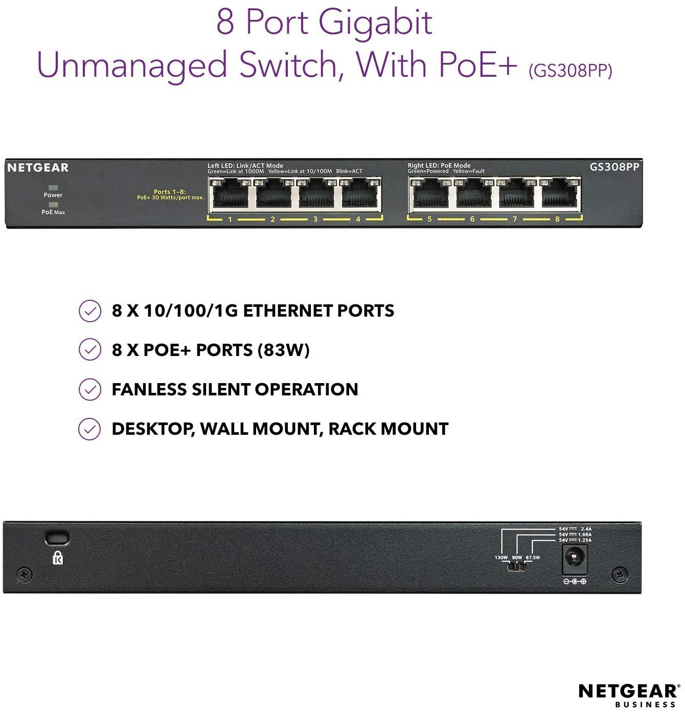 8-Port Gigabit Ethernet Unmanaged Switch