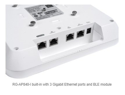 Ap840 Ruijie RG-AP840-L Wireless Access Point AX 4x4 MIMO, 5.2Gbps,3 Port ...