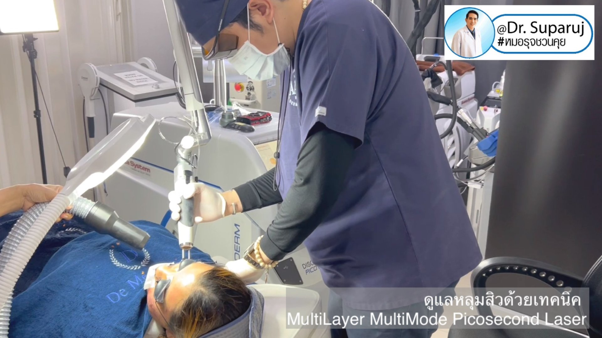 เทคนิครักษาหลุมสิวด้วยเลเซอร์ MultiLayer MultiMode Picosecond Laser เทคนิครักษาหลุมสิวด้วยเลเซอร์ MultiLayer MultiMode Picosecond Laser