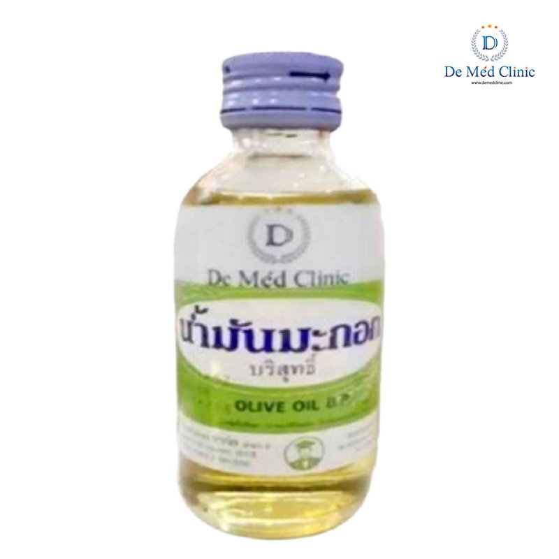 Olive Oil DeMed Clinic น้ำมันมะกอกบริสุทธิ์ 60 ml ช่วยบำรุง ดูแลหนังศีรษะอักเสบเป็นขุย รังแคจาก เซ็บเดิร์ม สะเก็ดเงิน และผิวแห้ง