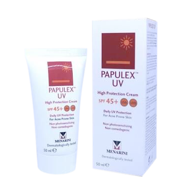 ห้ามพลาด Papulex UV High Protection Cream SPF 47 UVA/UVB พาพูแล็กซ์ ยูวี ไฮ โพรเทคซัน ครีม เอสพีเอฟ 47 #ครีมกันแดด รักษาสิว 50 ml