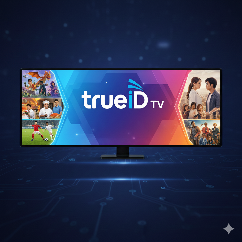 รูปภาพรายการช่องทีวี ในกล่องทรูไอดี