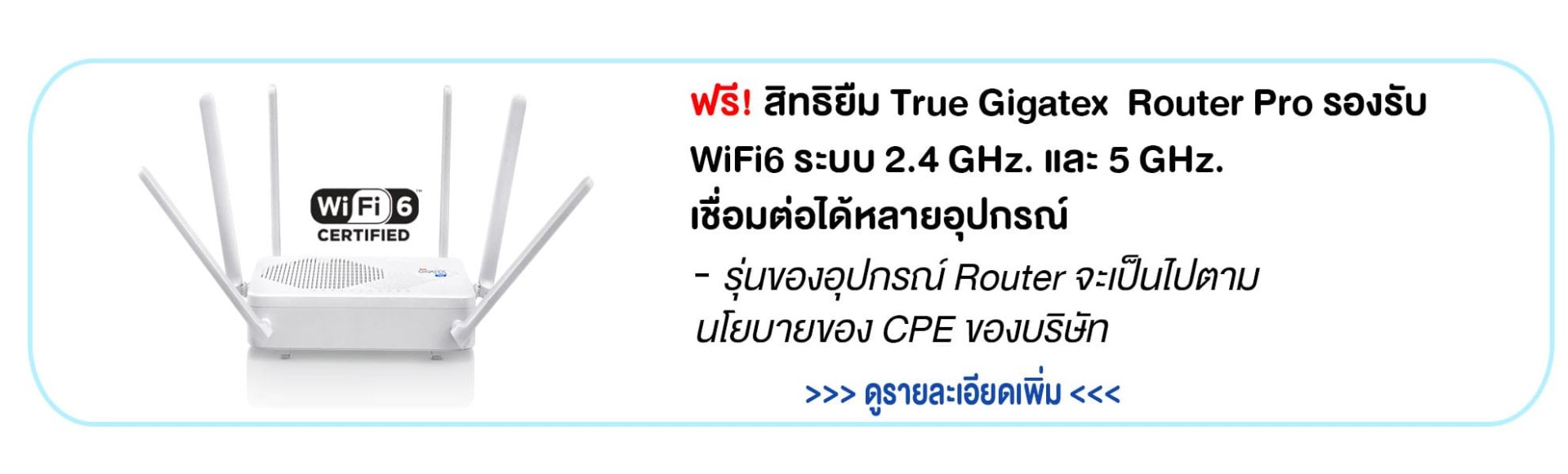 รายละเอียดเราเตอร์ไวไฟทรู