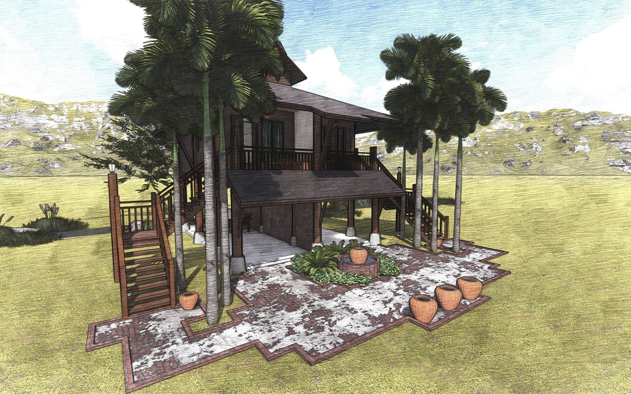 ออกแบบและตกแต่งบ้านพักสไตล์รีสอร์ท เชียงใหม่ พัทยา ชลบุรี Landscape Architecture Design Resort