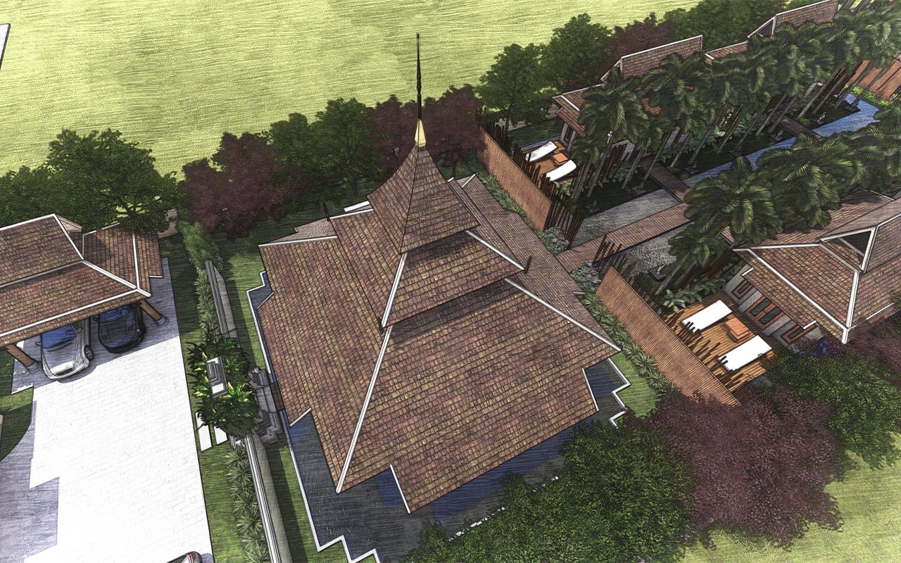 รับออกแบบเขียนแบบ Landscape Architecture Design Residence