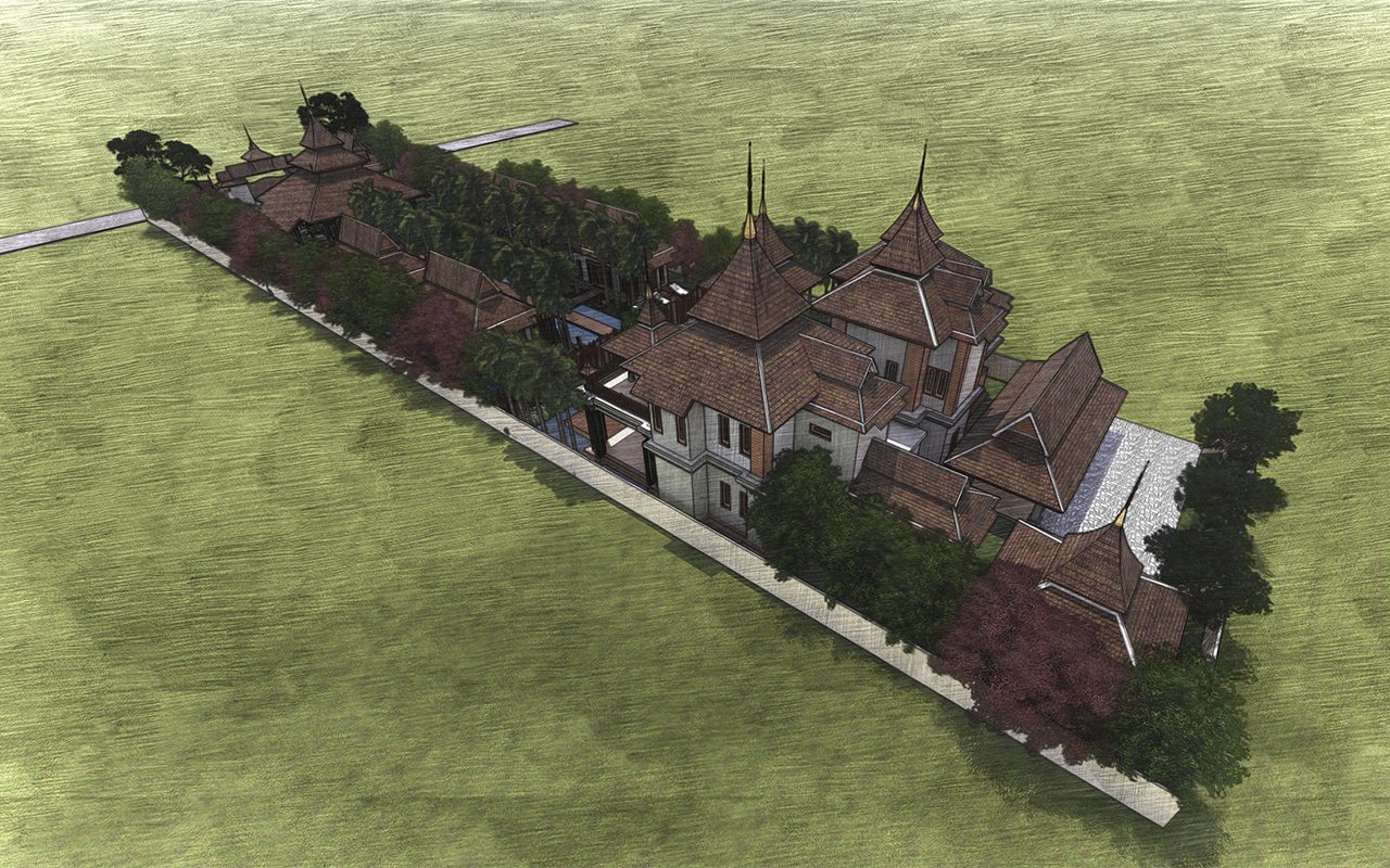 รับออกแบบเขียนแบบ Landscape Architecture Design Residence