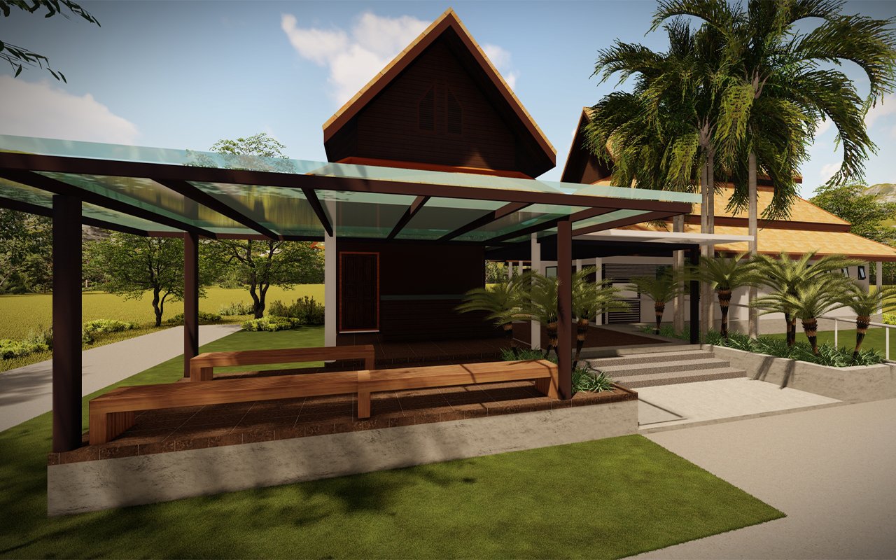ออกแบบเขียนแบบและก่อสร้าง อาคารสไตล์ล้านนา เชียงใหม่ พัทยา ชลบุรี Landscape Architecture Design 