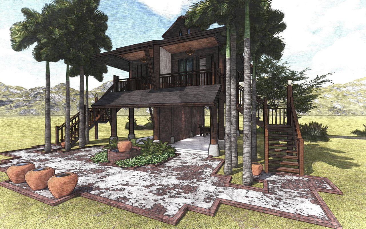 ออกแบบและตกแต่งบ้านพักสไตล์รีสอร์ท เชียงใหม่ พัทยา ชลบุรี Landscape Architecture Design Resort