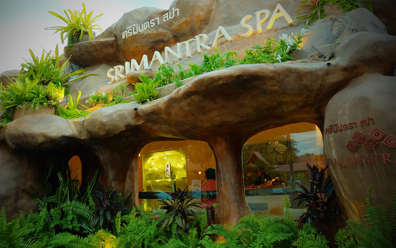 ออกแบบและตกแต่งอาคารสไตล์ถ้ำ Cave Spa Massage Chiangmai