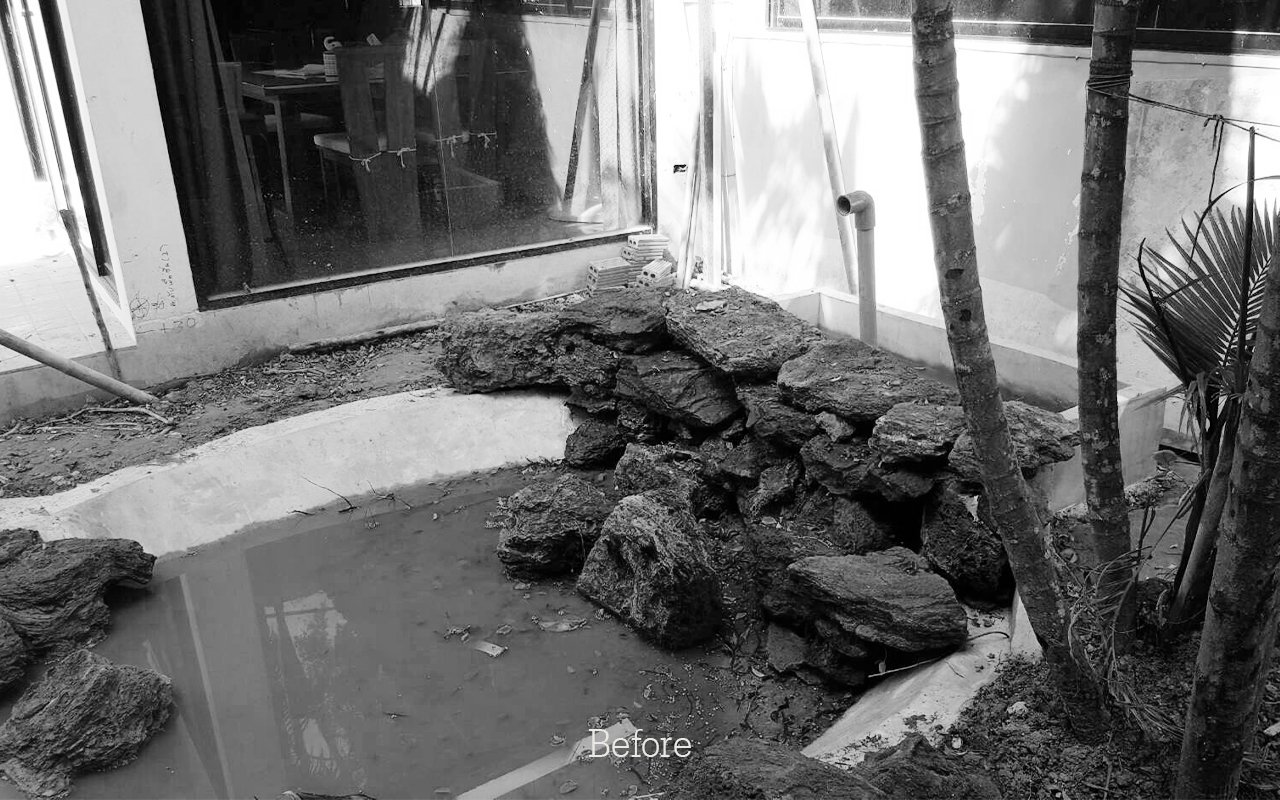 รับออกแบบ จัดสวน น้ำตก หินเทียม landscape design