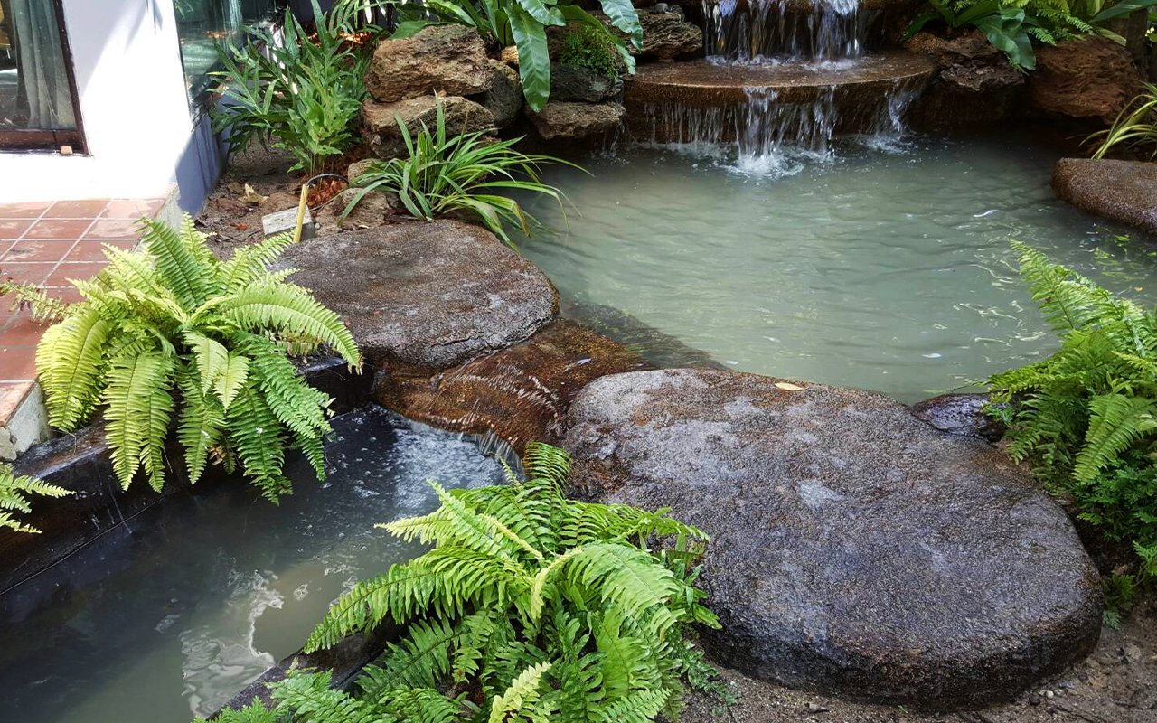 รับออกแบบ จัดสวน น้ำตก หินเทียม landscape design