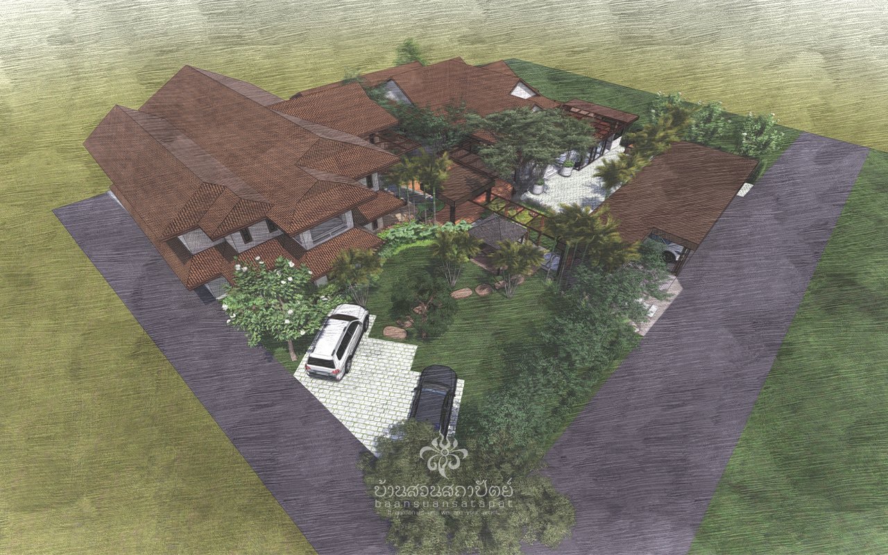 รับจัดสวน เชียงใหม่ พัทยา ชลบุรี จัดสวน น้ำตก สวน บ้าน landscape design