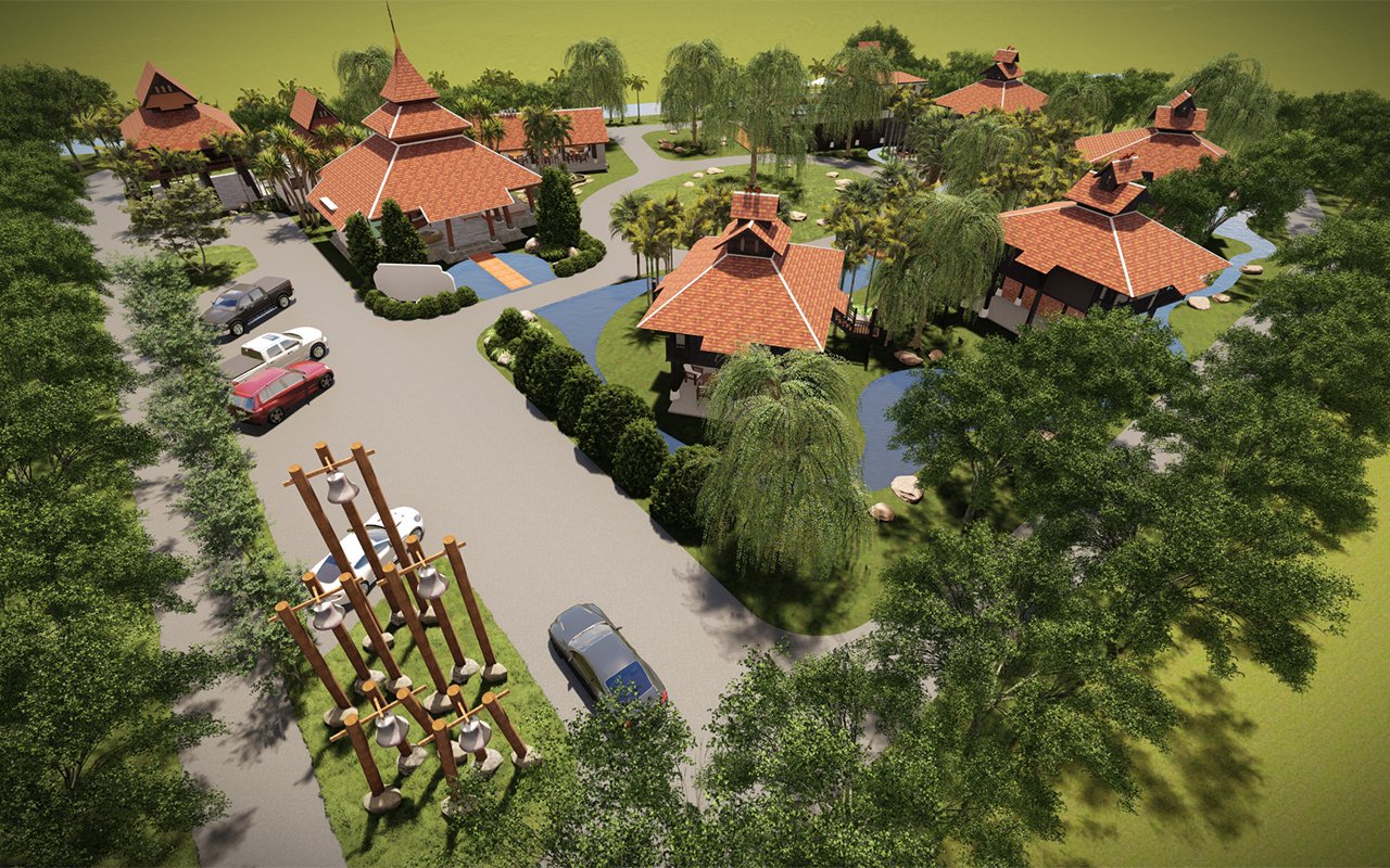 ออกแบบและเขียนแบบ ที่พักฟาร์มสเตย์ เชียงใหม่ พัทยา ชลบุรี Landscape Architecture Design Residence Farm stay