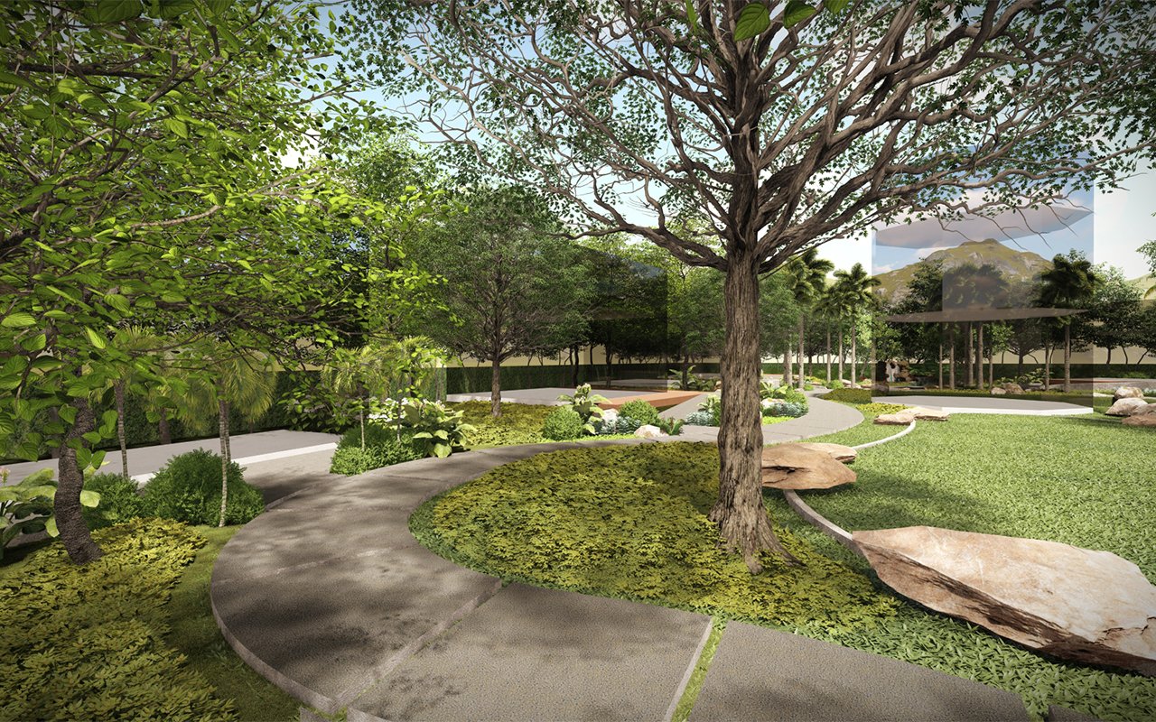 ออกแบบและเขียนแบบ ที่พักฟาร์มสเตย์ เชียงใหม่ พัทยา ชลบุรี Landscape Architecture Design Wellness Retreat Farm stay