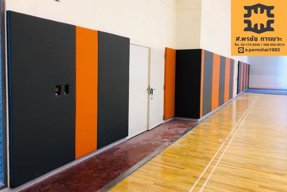 เบาะติดผนังกันกระแทก สนามกีฬาในร่ม ( wallpadding ) เบาะติดผนังกันกระแทก สนามกีฬาในร่ม ( wallpadding )