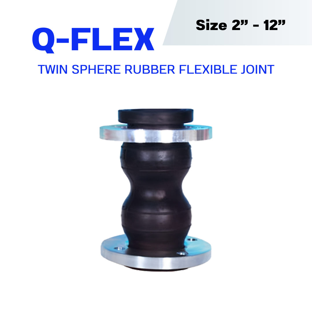 Q-FLEX QFJT Twin Sphere Rubber Flexible Joint - Flanged