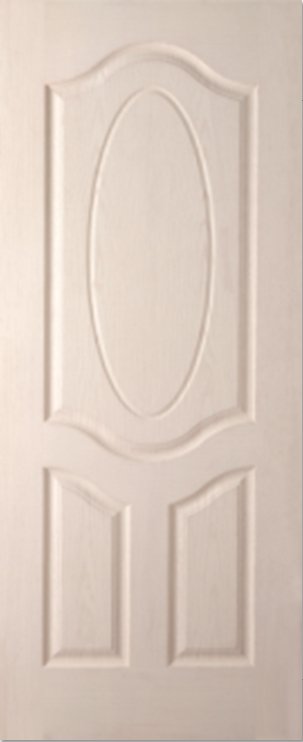 ประตูHDF บานลูกฟัก ราชพฤกษ์ รองพื้นสีขาว