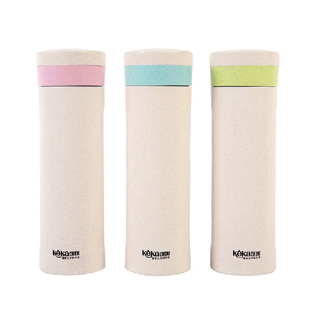 (ECO-T-10)-350 ml กระบอกน้ำฟางข้าวสาลี