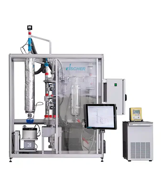 Semi-micro distillation with 90 separation stages